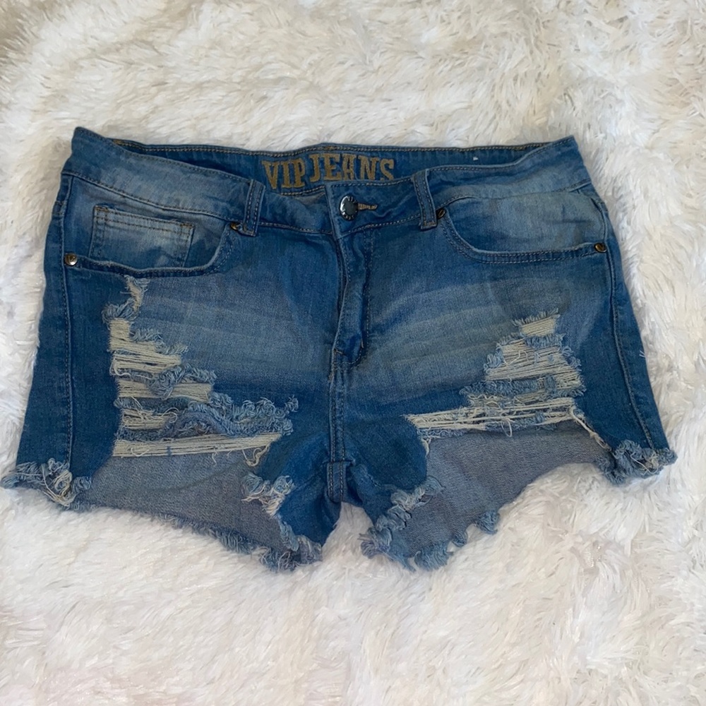 Distressed jean shorts size 11/12